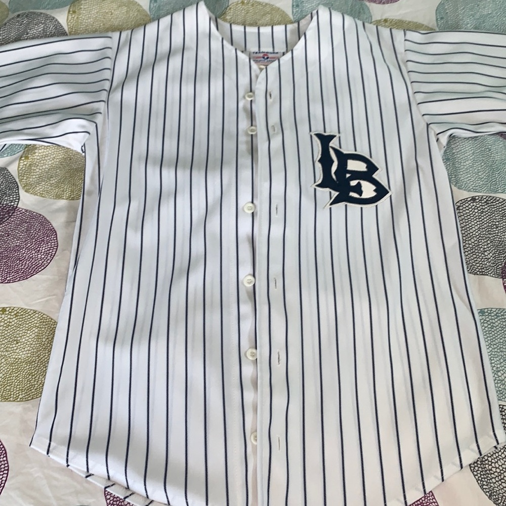 Long Beach Baseball jersey pinstripe